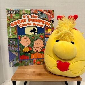 Halloween Book Squishmallows Woodstock Peanuts Plush Great Pumpkin Charlie Brown